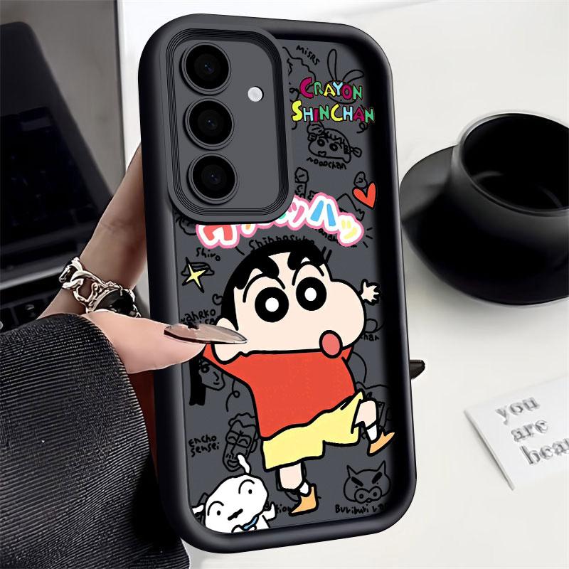 Janpan Anime C-Crayons-Shins-chans S25Ultra Phone Case For Samsung Galaxy S25 S24 S23 Ultra 5G S22 S20 Plus S21 FE S24FE Cover