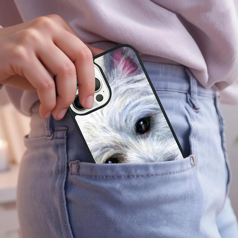 Westie Dog Phone Case For iPhone 17 Air 15 16e 14 13 Pro Max Coque 12 11 Pro Max PLUS cover