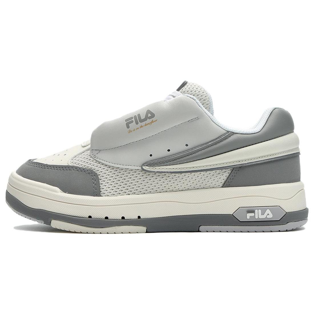 

New FILA Mix Low Skate Shoes Cream White Grey F12M334201FGA 40.5