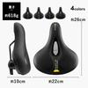 ROCKBROS Bicycle Super Memory Foam Saddle Shock Back Reflective Cross Mountain Mamachari Saddle, Thick, Painless, Cushion, Absorption, Perforated,