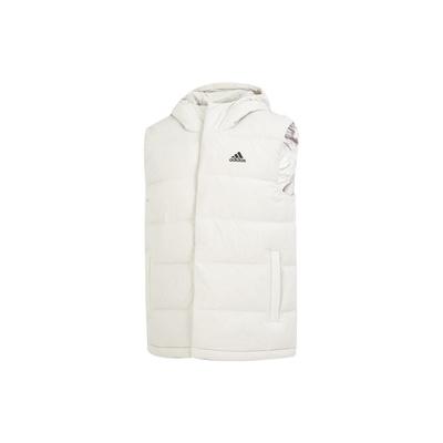 Effen Kleur Hoodie met Rits Vest Met Merklogo Print Heren Buitenkleding Wit HE1462