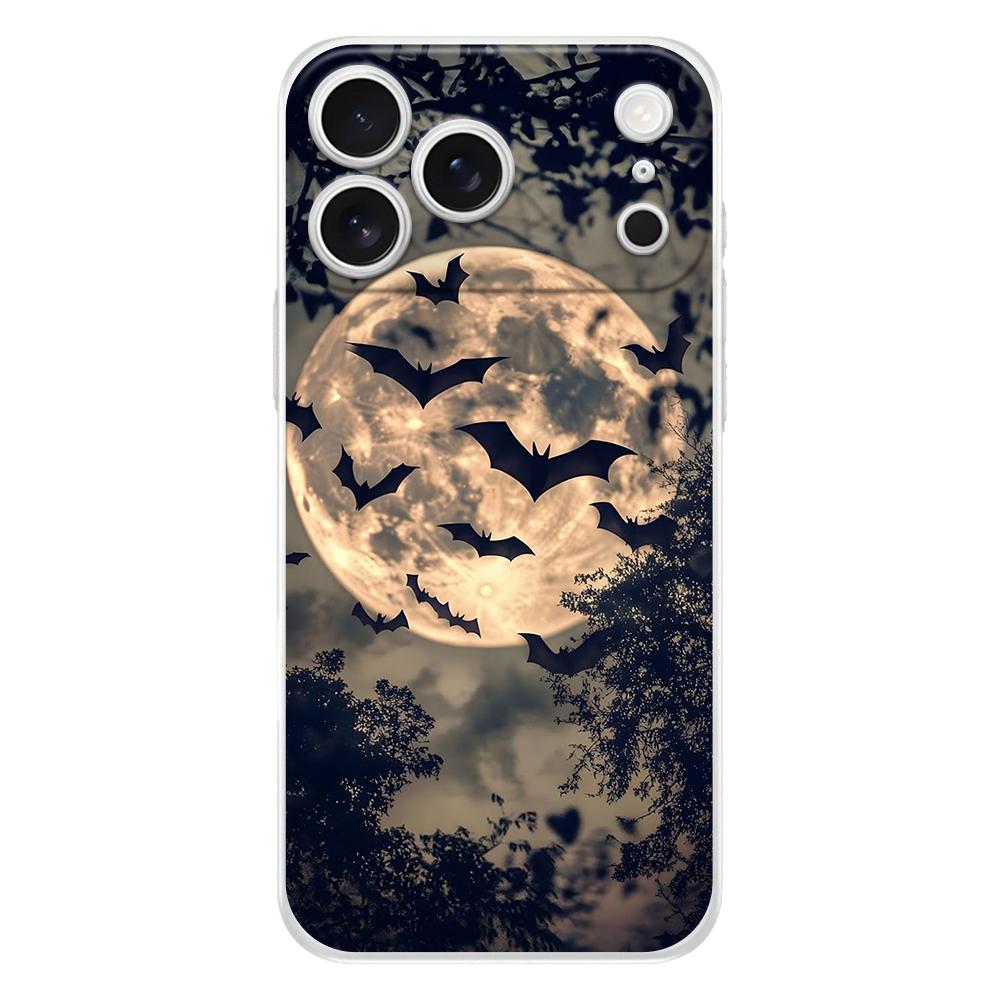 Weiche Handyhülle für iPhone 17 Air 16E 16 11 15 14 Pro MAX 12 13 7 8 Plus SE Osterhülle Schutz Goth Vampir Fledermaus Tier