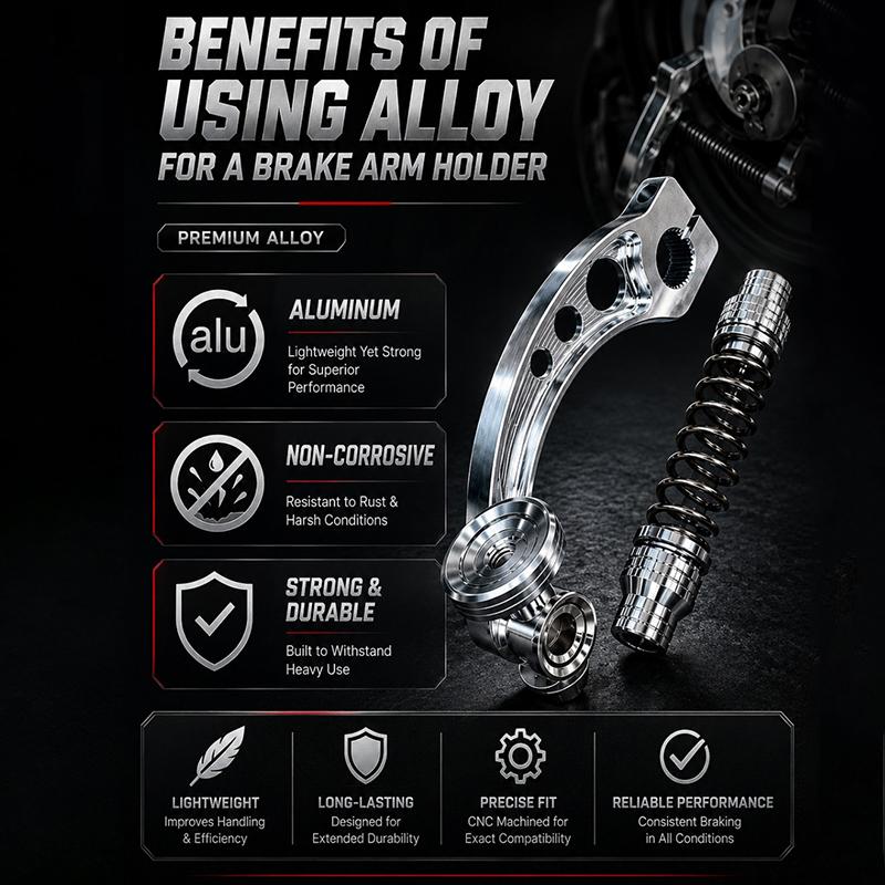 CNC Motorcycle Brake Arm Set Lightweight High Strength Alloy Universal Modification Part for Brake System Upgrade