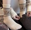 Retro Wool Socks Children'S Season Thickened Warm Color Matching Bow Maillard Stacking Socks