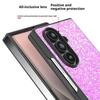For Samsung Galaxy Z Fold7 5G Case Colored Glitter PU + PC Shockproof Phone Cover