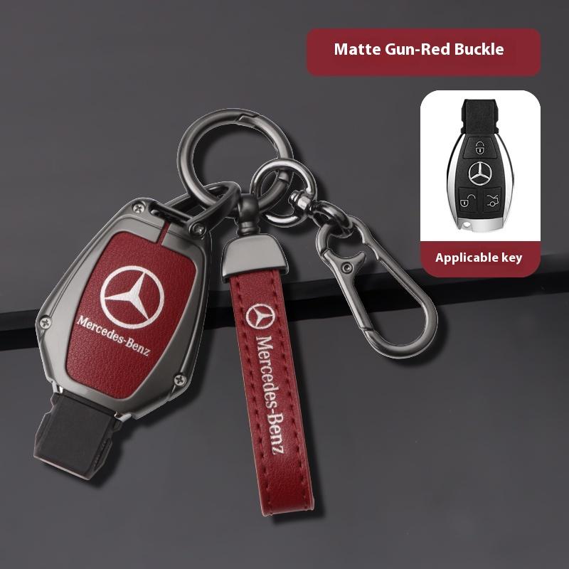 Car Sticker For Mercedes-Benz A B C E G S V Class GLA GLC GLE GLK Vito Sprinter SL SLK Viano ML Car Zinc Alloy Key Case Bag Meta