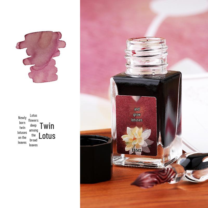 Mojiang 18ml Poetic Fashion Series Fountain Pen Ink for Writing & Drawing - Non-Carbon, Blockage-Free.