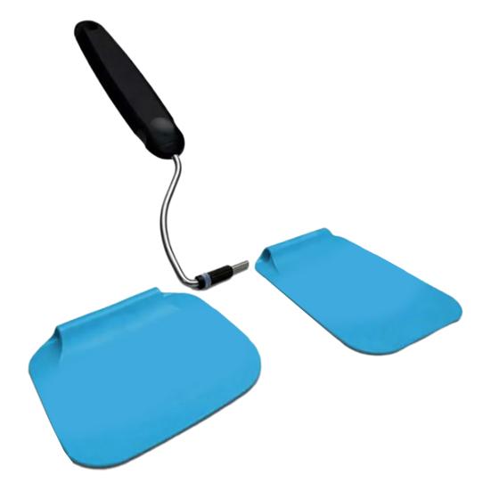 1/2 Pezzi Spatola Angolo Regolabile Uova Pancake Hamburger Girandola Flipper Resistente al Calore Utensili da Cucina Sicuro Antiaderente Silicone Teste Intercambiabili Raschietto