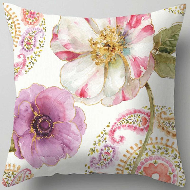 Home Decor Floral Patterns: Cherish Every Moment Pillow Covers Pattern Cushion Cover Suitable for Sofa Bedroom Car Pillow Cover