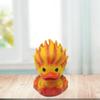 Duck Figurine Creative Ice/Fire Duck Statue Small Resin Animals Desktop Decorations For Home Office
