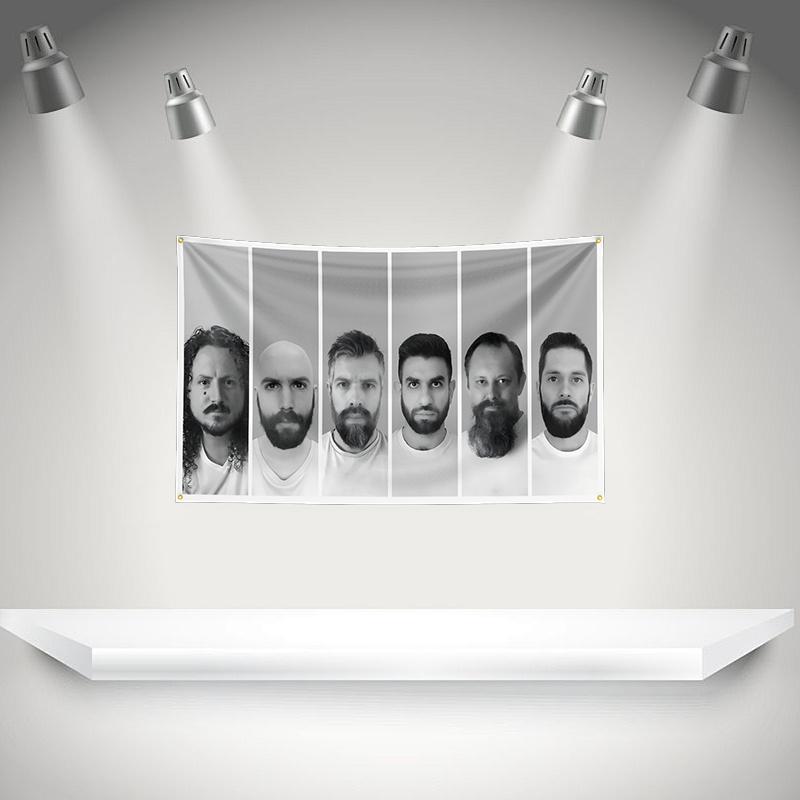 THE H-Haken Flag Rock Music Band Banner HD Printing Tapestry Exhibition, Music Band Fans, Garage Decor