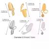 1/3Pcs Fashionable Zircon Nail Cover Ring Creativity Metal Detachable Nail Ring Elegant Simple Hand Jewelry Accessories Gifts