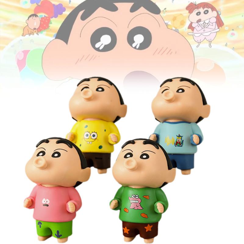 Entzückende PVC Shin-chan Figur Sammlerstück Niedlicher Cartoon-Charakter Ausstellungsstück Set