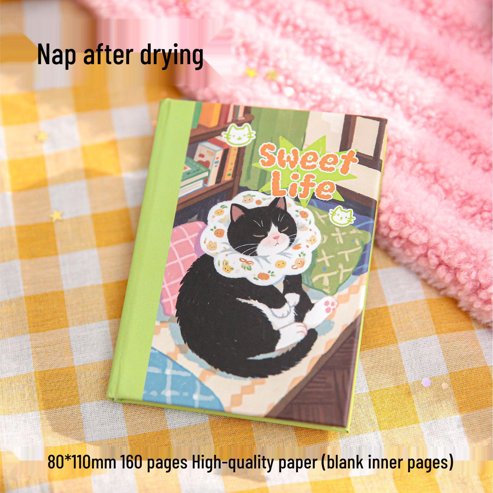 Mr. Paper Cat Miaomiao House A7 Notebook: Original Illustration Diary & Memo