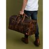 Leather Duffle Bag: Men's Travel Weekender with Shoe Compartment