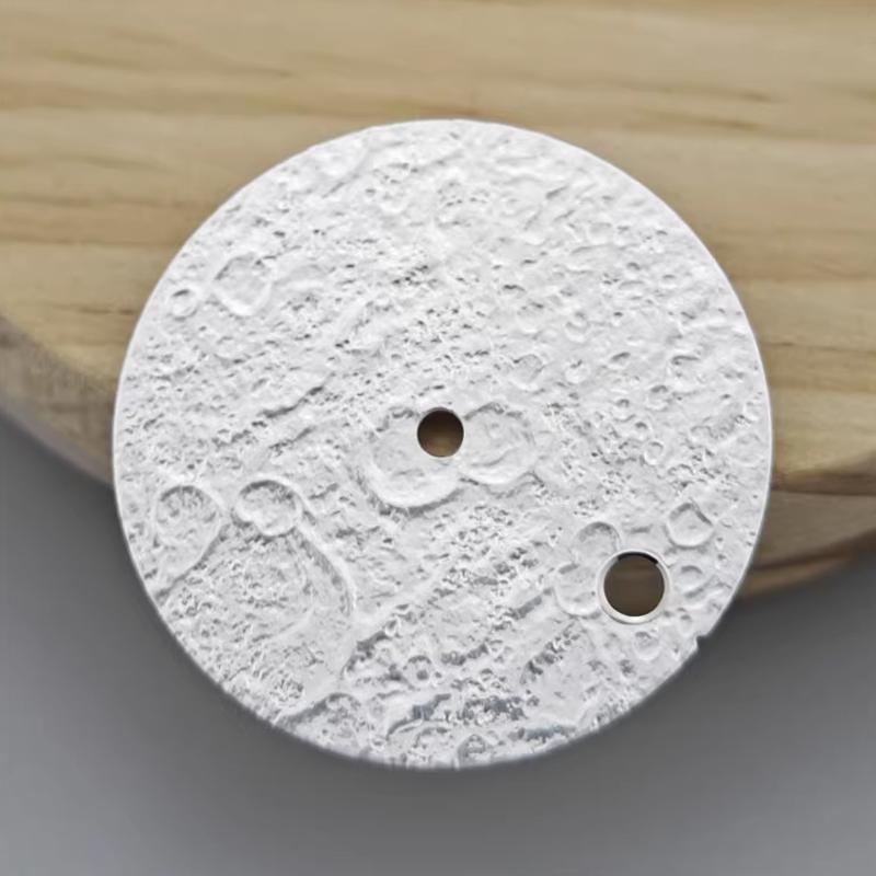 28.5mm NH35 Dial 3D Lunar Pattern Black/Silver White/Grey Watch Dial for NH35 NH36 Mechanical  Movement Accessories