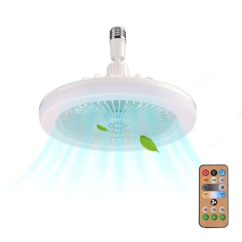 Stropní ventilátor 2 v 1 s 30W žárovkou E27 LED Elektrický ventilátor Závěsná lampa 3 rychlosti 3 režimy Nastavitelná rychlost větru Světlo pro domácí kancelář Ložnice Kuchyň
