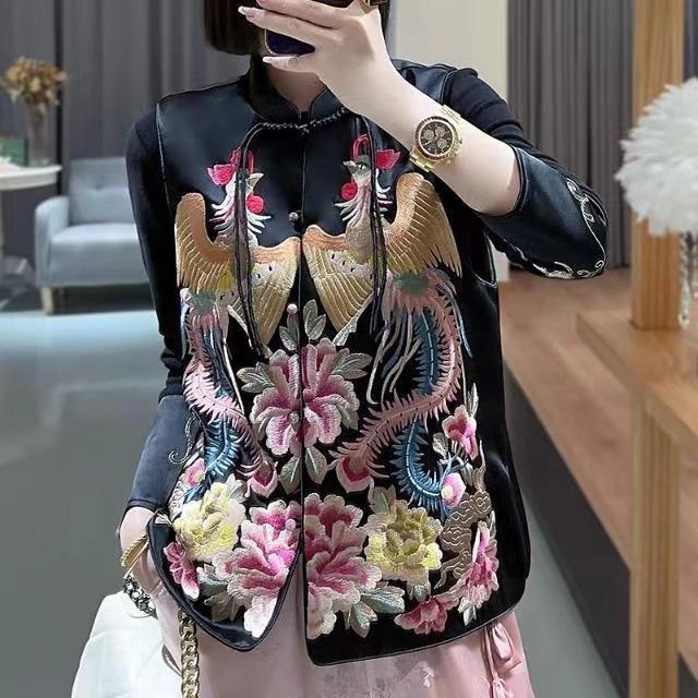 Thin Quality Vintage Traditional Clothing Streetwear Chinese Style Coats Vest for Women Jackets Fashion Clothes Ethnic Style