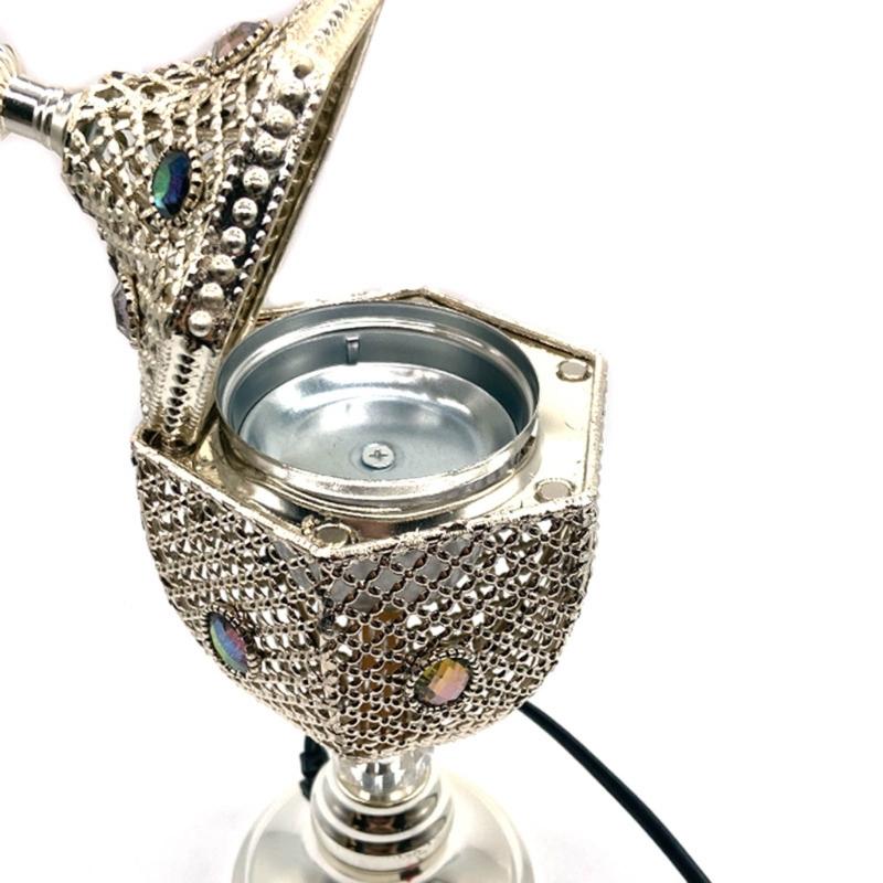 Creative Middle Eastern Gift Middle Eastern Golden 220V Electric Censers Metal Bakhoors Burners Safe ,Not Have Flame