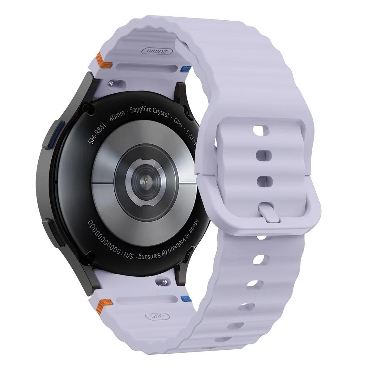

Оригінальний силіконовий ремінець для Samsung Galaxy Watch 7 FE 6 4 Classic 5 pro 44mm 40mm 43mm 47mm 45mm Bracelet Galaxy Watch6 7 Strap Galaxy Watch 7 FE