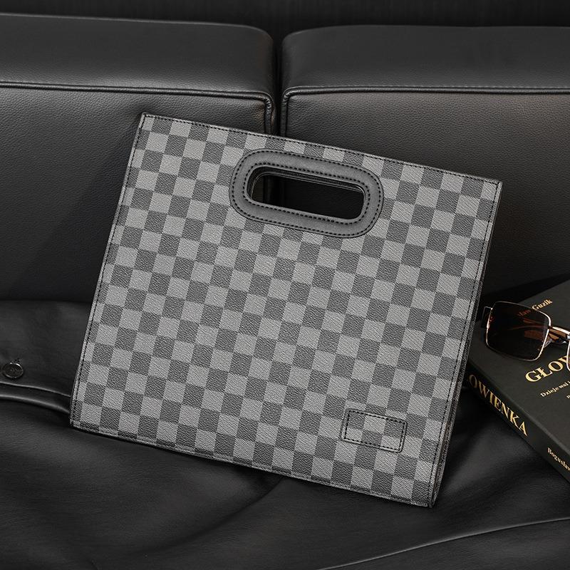 

Чоловіча сумка Модна сумка для файлів Сумка для рук Шкіряна чоловіча сумка Crazy Horse Повсякденна вінтажна сумка One Size