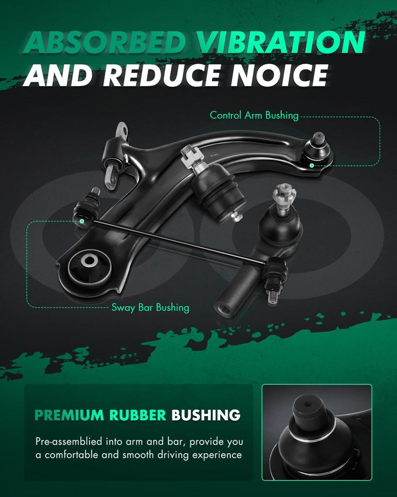 SCITOO Suspension Kit 2pcs Front Outer Tie Rod Ends for RWD 2005-2010 Chrysler 300