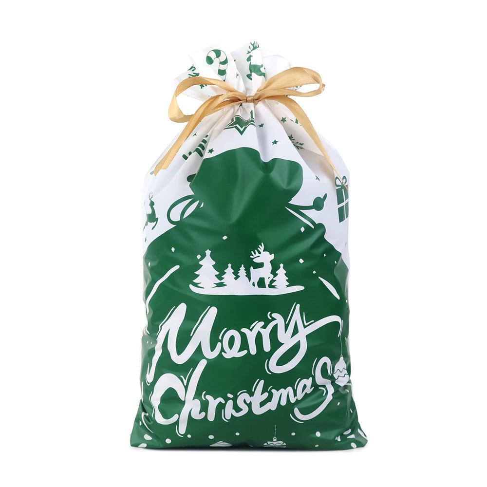 PE Drawstring Closure: Cute Christmas & New Year Gift Bag for Candy & Baking