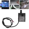 Micro Submersible Pump DC 12V 4.5W 240L/H 300cm Lift IP68 Brushless Water Fountain Pump with LED Ind