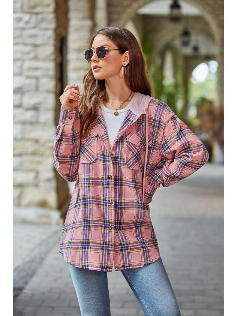 Осенне-зимний женский кардиган с капюшоном — фото 8