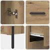 Highboard Artisan Oak 69.5 x 32.5 x 180 cm Particle Board