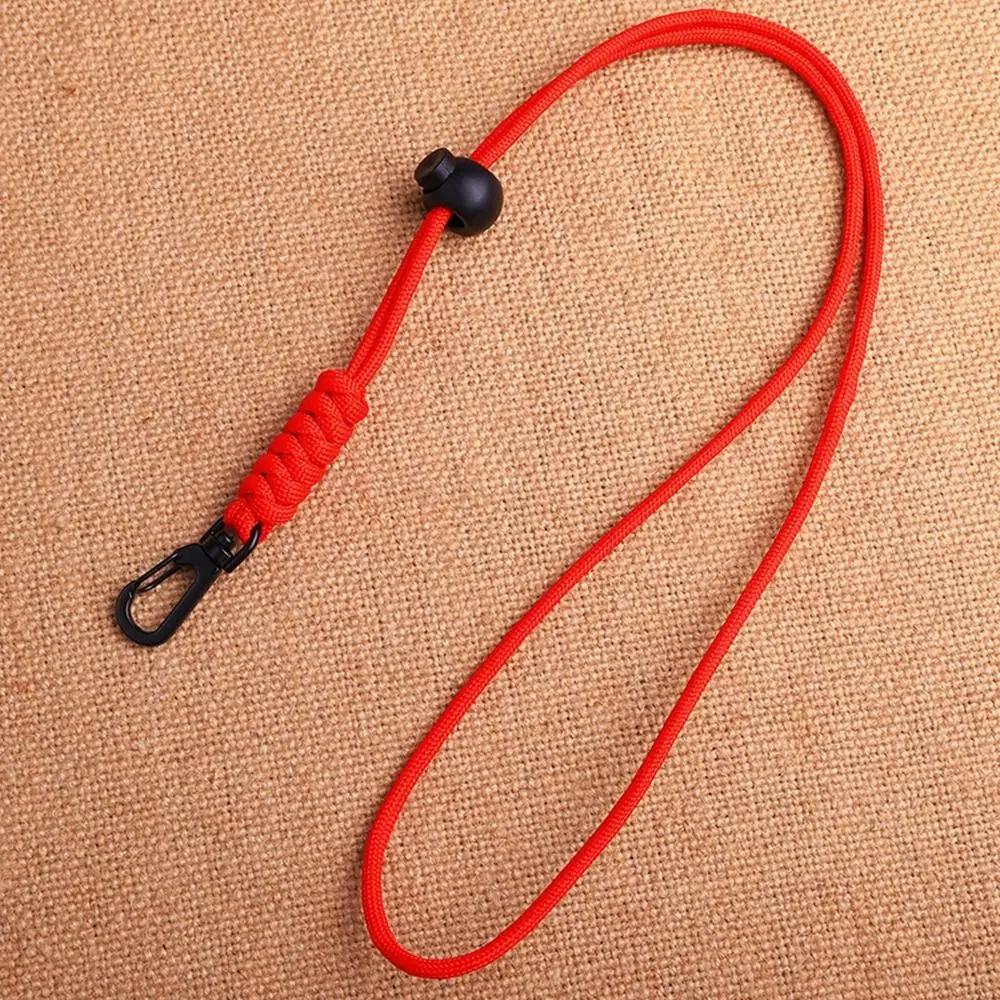 8 Styles Rotatable Buckle High Strength Parachute Cord Paracord Keychain Lanyard Backpack Key Ring Neck Hanging Rope