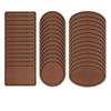 ABFS 180 Pcs Leatherette Blank Hat Patches Iron On Leatherette Patch Rustic Faux Leather Patches For Jacket Backpack