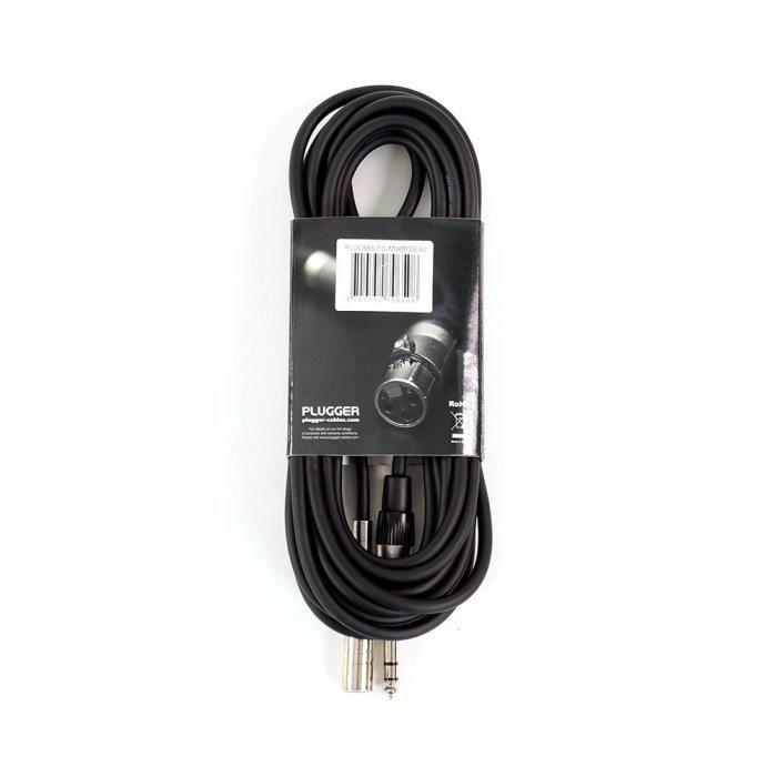 Plugger Câble Jack femelle stéréo - Jack mâle stéréo 6m Easy Câble
