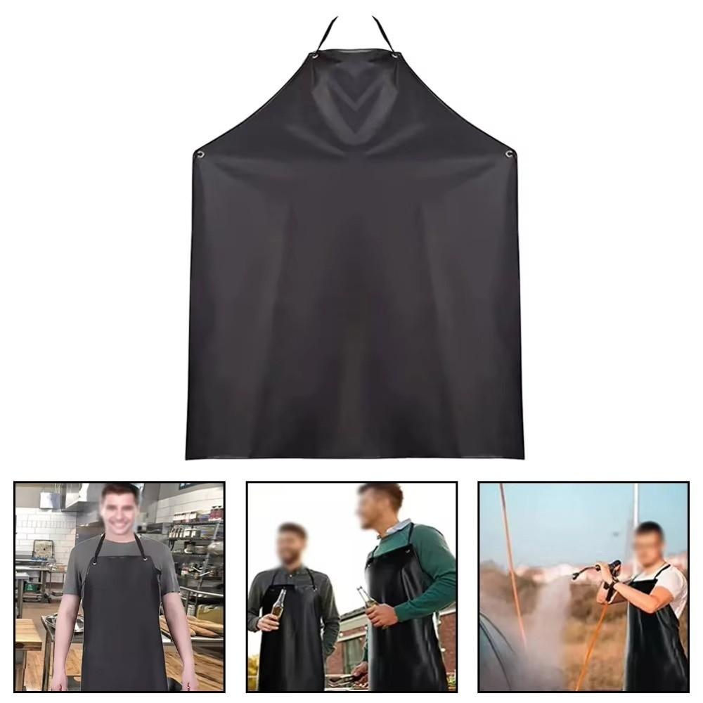 Waterproof PVC Apron Thickened Catering Work Clothes Reusable Kitchen Cooking Apron  Men Women