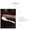 Dehua White Porcelain Ceramics: 12ml Small Soup & Teaspoon for Household & Restaurant Use
