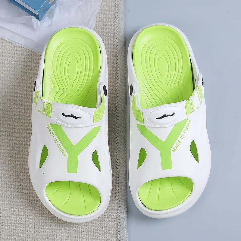 Men's Summer Slippers Fashionable Versatile Comfortable Non Slip Beach Sandals Furniture Shower Outdoor Dual Use Men's Slippers