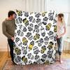Warm Soft Minions Character Throw Blanket for Sofa Bed in  Sizes for Kids  Adults