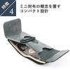 FABRIK Mini Pocket Wallet, Compact Wallet, Mini Wallet, Cowhide Leather, Stylish, Tokyo, Palm-Sized, Dark Green