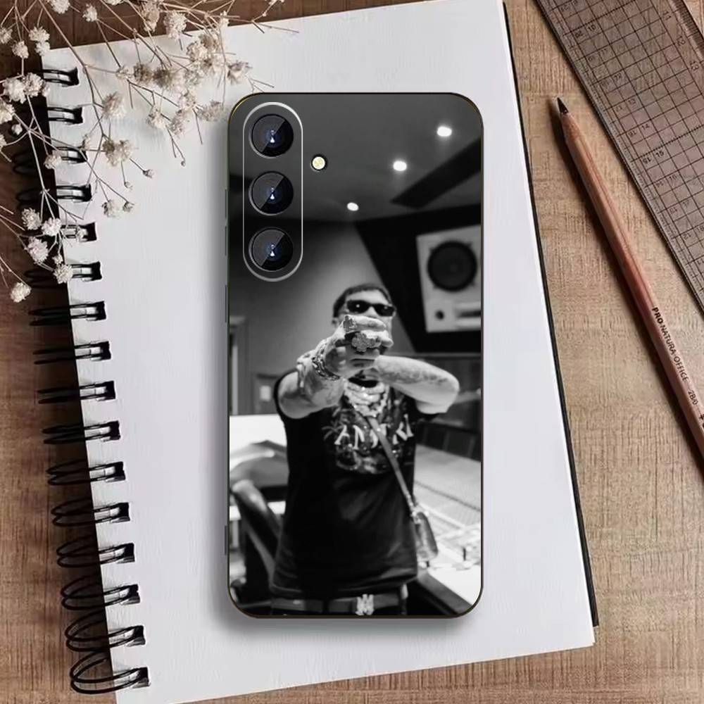 A-Anuel AA Rappe Phone Case For Samsung Galaxy A73,A21s,A22,A31,A52,A53,A71,A41Soft Black Shell
