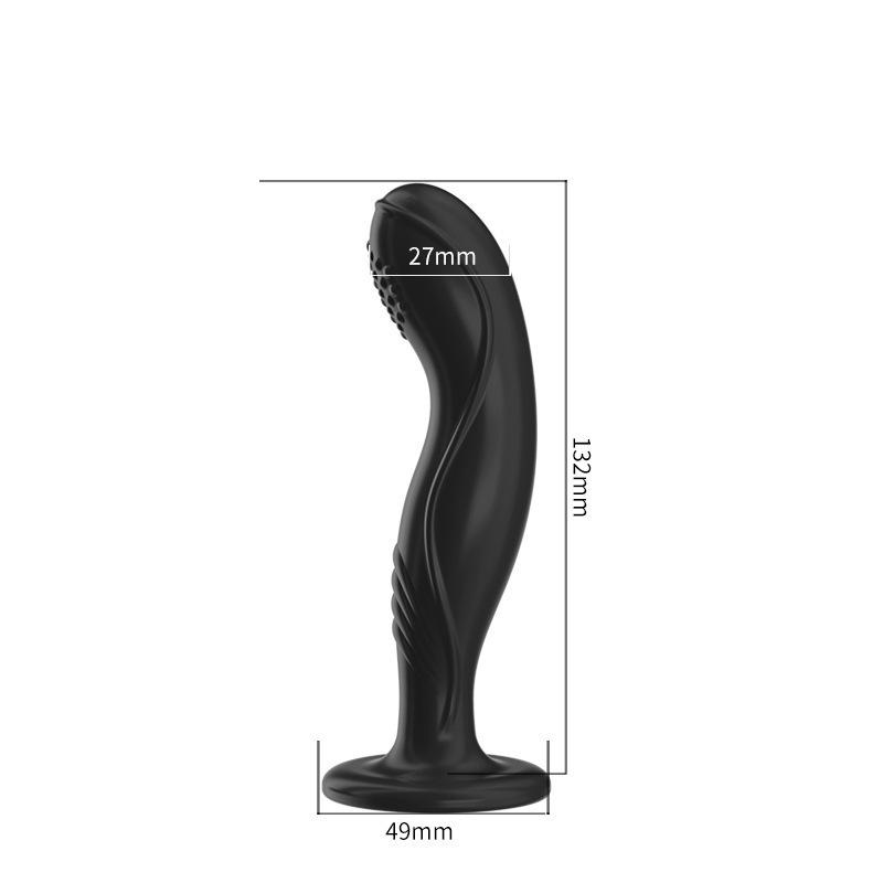 Silicona Anal consolador de tope de tope masajeador de próstata anal estimulación g-spot clítoral juguetes sexuales de adultos p