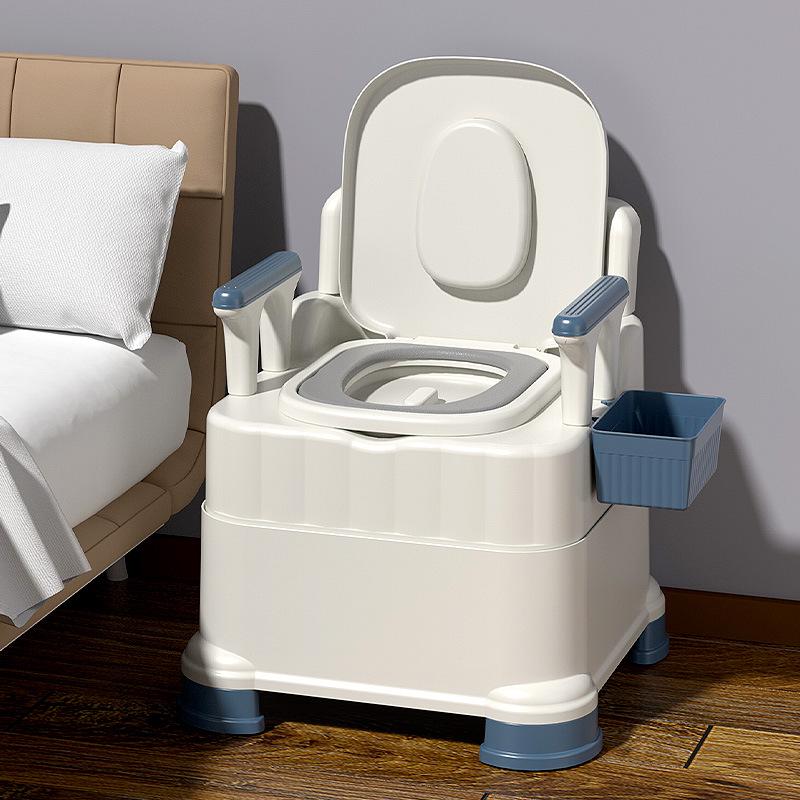 Portable Commode Chair for Adults: Ideal for Elderly, Pregnant Women, and Indoor Use