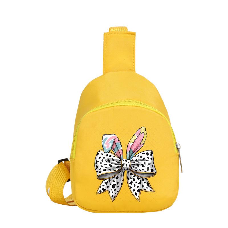 Easter Printed Shoulder Bag Men's and Women's Versatile Casual Children's Breast Bag Crossbody Bag