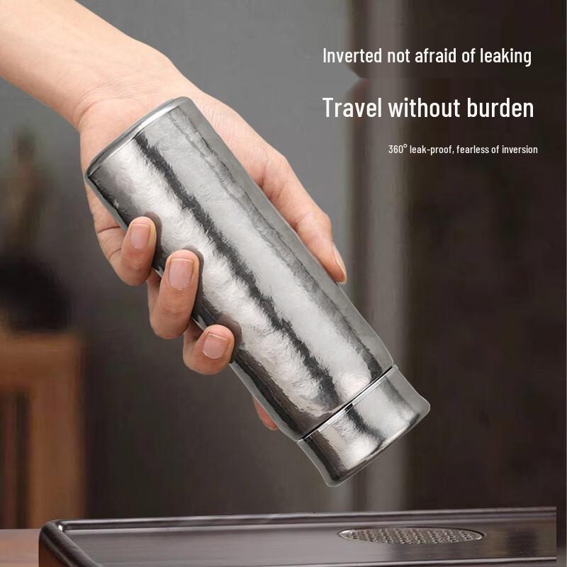 Nufeng Ice Crystal Hammered Titanium Thermal Flask