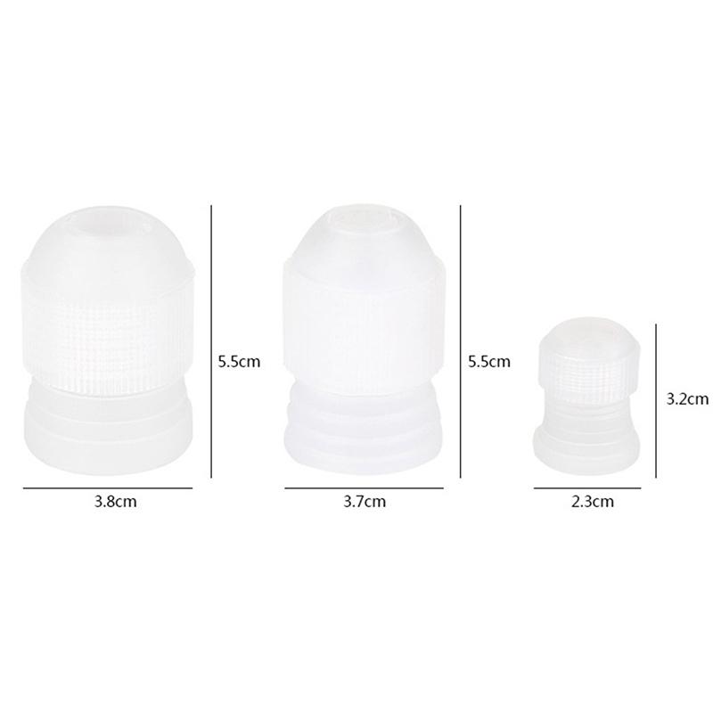 Kleiner mittlerer großer Koppler-Adapter, Zuckerguss, Spritztülle, Tasche, Kuchen, Gebäck, Dekor