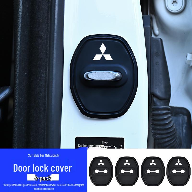 Car Door Lock Cover: Full Wrap Silicone Shock Absorption Pad