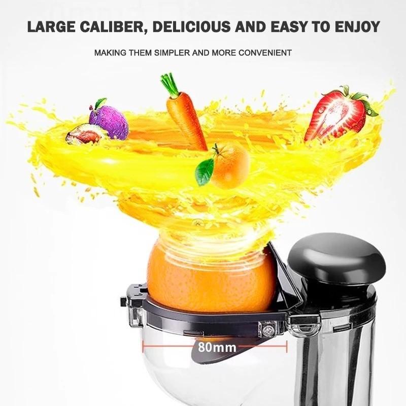 150W Household Juice Blender Large Caliber Slow Speed Juicer Portable Multi Functional Fruit Mixer