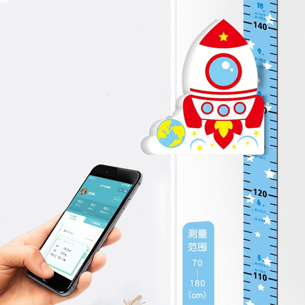 Self-adhesive Height Measuring Ruler Animal Magnetic Wall Sticker for Children