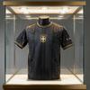 Ediție de Vară Îmbrăcăminte Sport Braziliană Negru și Auriu Tricou Imprimat 3D Costum pentru Fitness în Aer Liber Antrenament de Alergare Topuri Casual cu Gât Rotund cu Mânecă Scurtă pentru Bărbați