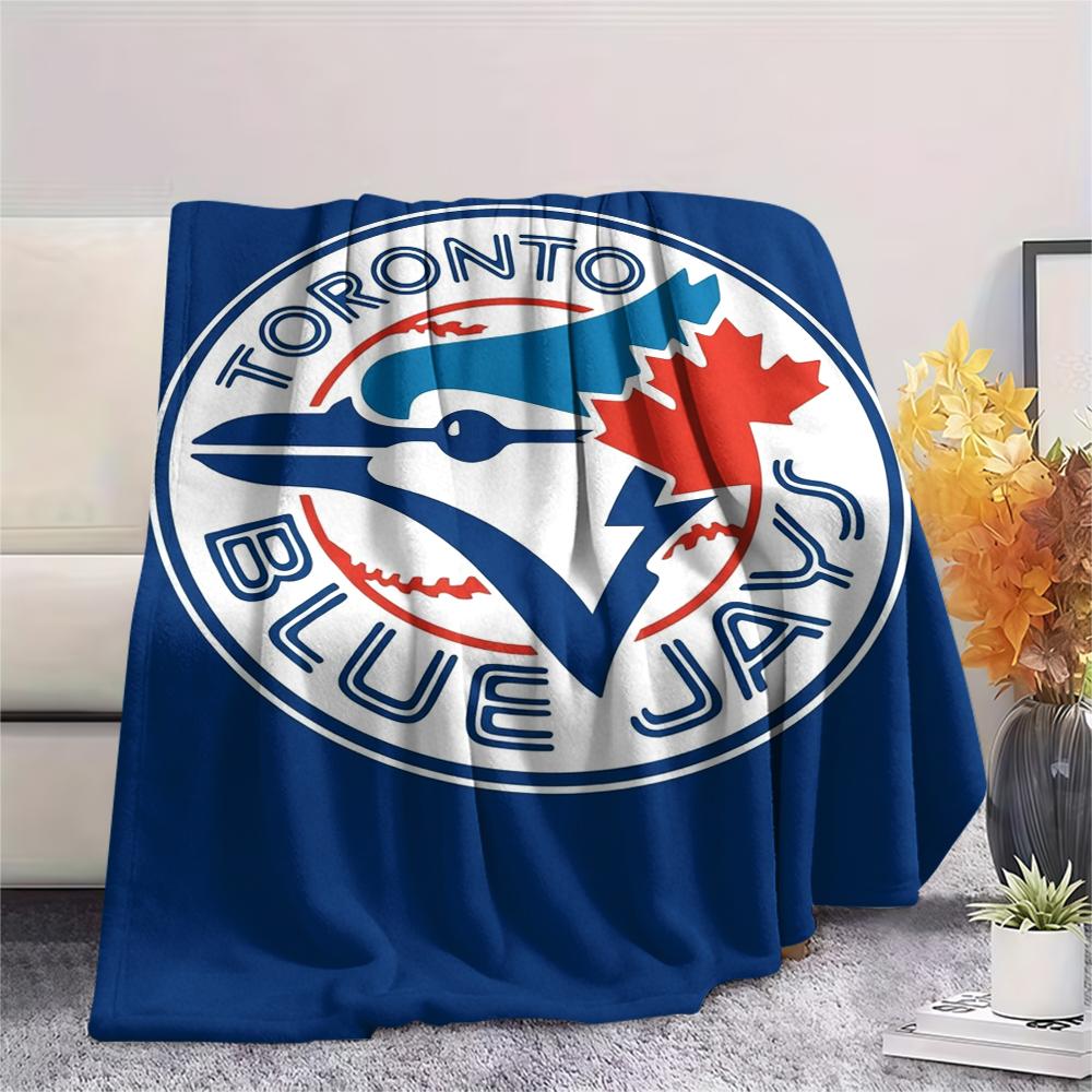 Toronto Blue Jays Print Flannel Blanket, High quality Comfortable for All Seasons, Home Decor, Warmth and Comfort, Perfect for Christmas Gifts