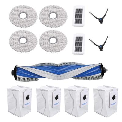 Roboterstaubsauger Zubehör Hauptbürste Seitenbürste Waschbarer Filter Mopp Staubbeutel Set für X5 Omni